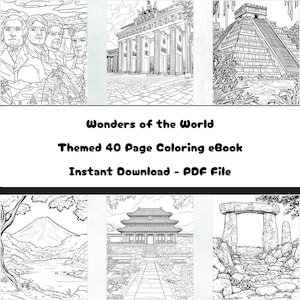 Wonders of the World Coloring Book – Fun & Creative Coloring eBook