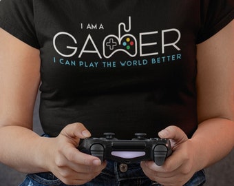 I am a Gamer Unisex T-shirt, Video Game Lover Shirt, Birthday Tee for Online Game Player, Unisex Gaming Tee,  Mobile Game Player Casual Wear