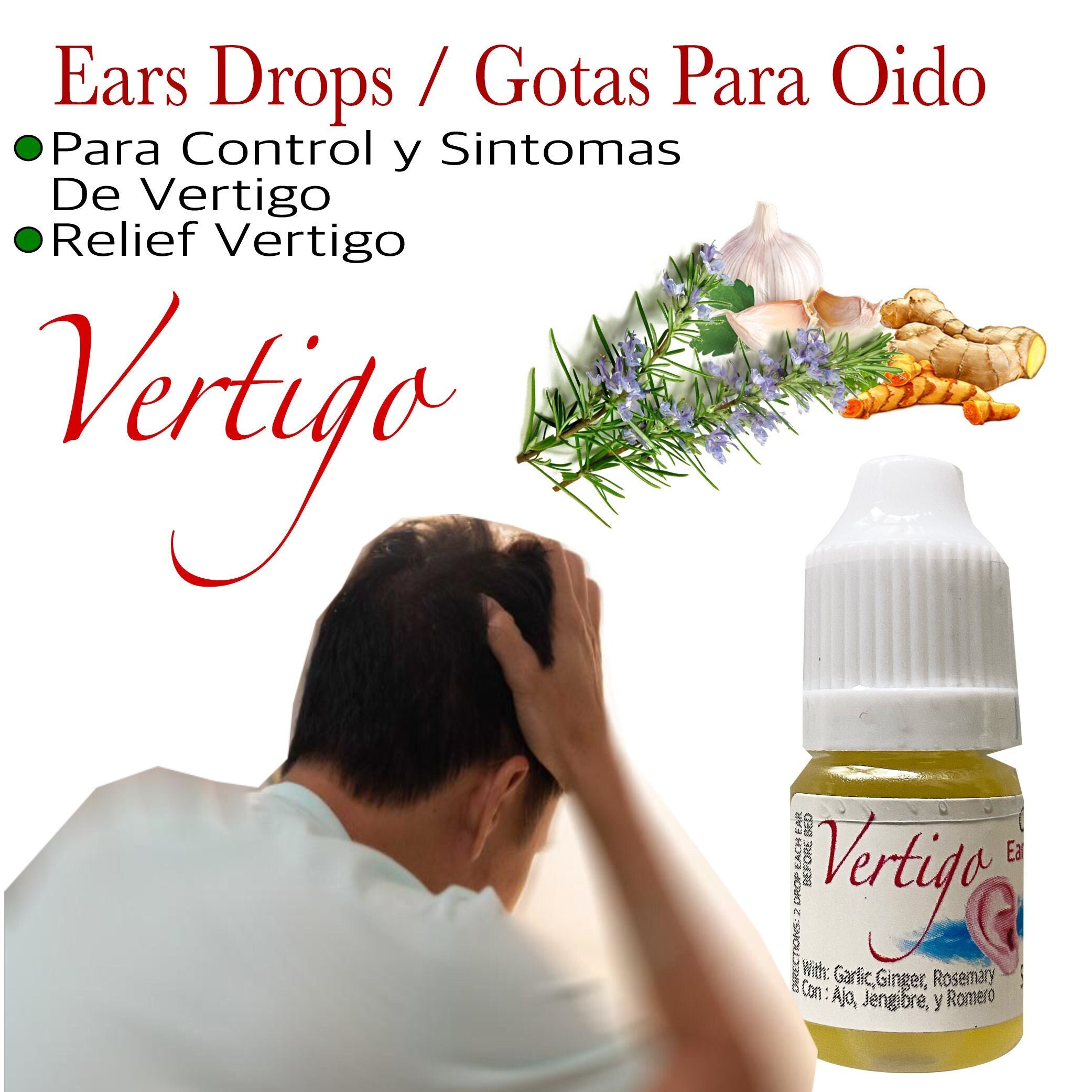 Gotas De OIDO Para VERTIGO Ear Drops VERTIGO 100 Natural Casa Etsy