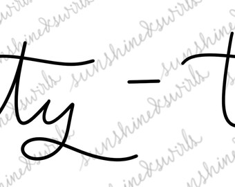 HANDLETTERING SVG New Year's cut file