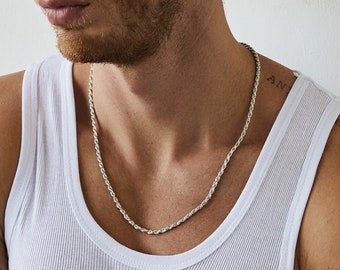 1mm Sterling Thai Twisted Rope Chains - 16 1mm Sterling Thai Twisted Rope Chains - 16