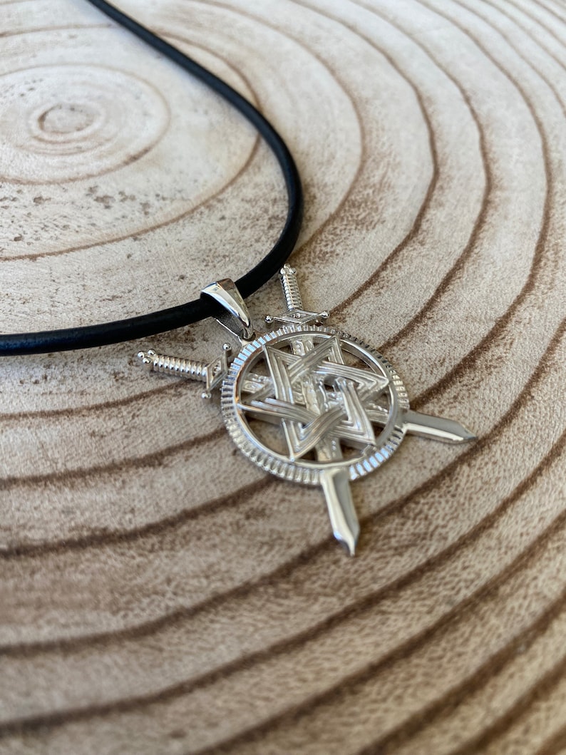 Sterling Silver Jewish Star Necklace,star of David Pendant Etsy