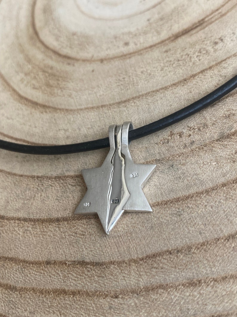 Sterling Silver Jewish Star Necklace,star of David Pendant Etsy