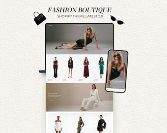 Luxury boutique Shopify Theme 2.0 | Fashion Store & Clothing website Template