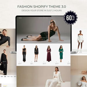 Clothing Shopify theme website template for modern and High end fashion Brand
