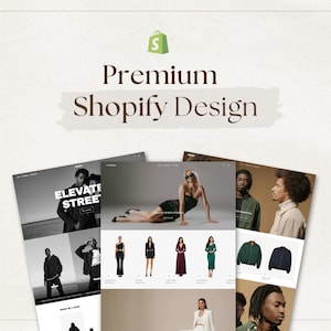 Anpassad premium Shopify-butikskonfiguration med högkonverterande temadesign