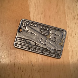 Wright Brothers 6 Cent Air Mail Commemorative Metal Stamp