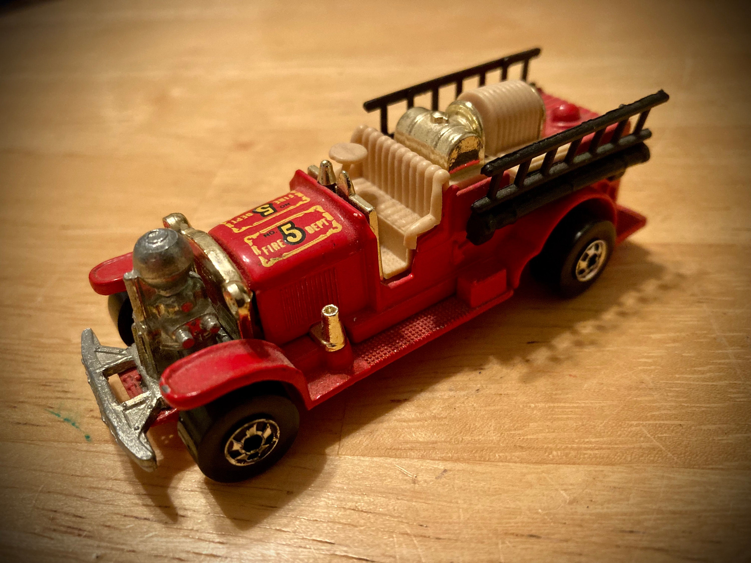 Hot Wheels Old No. 5 Model Firetruck Etsy