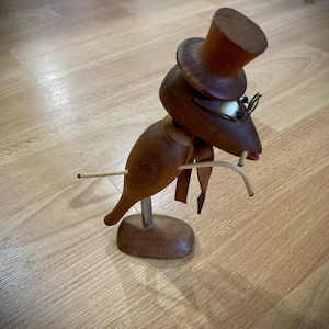 Unique Wooden Bird Scandinavian Corkscrew and Bottle Opener