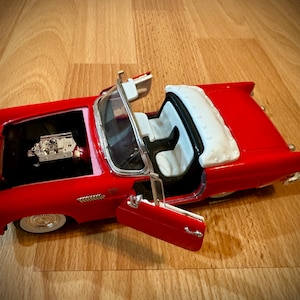 Vintage Red 1955 Ford Thunderbird Convertible