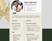 TECHNOLOGY RESUME, SOFTWARE Resume, Object Oriented Designer Digital Downloadable Professional Resume Template, 2 Page Unique Resume