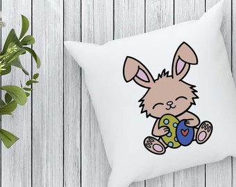Easter Bunny Plotter File | Easter Bunny SVG | Easter Bunny SVG | Cricut Silhouette File | Iron-on Easter Transfer | Bunny SVG | Easter Eggs SVG
