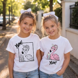 Flamingo plotter file | Cute girl shirt design | Summer SVG | DIY gift for back to school, birthday | Cricut Silhouette | Flamingo SVG