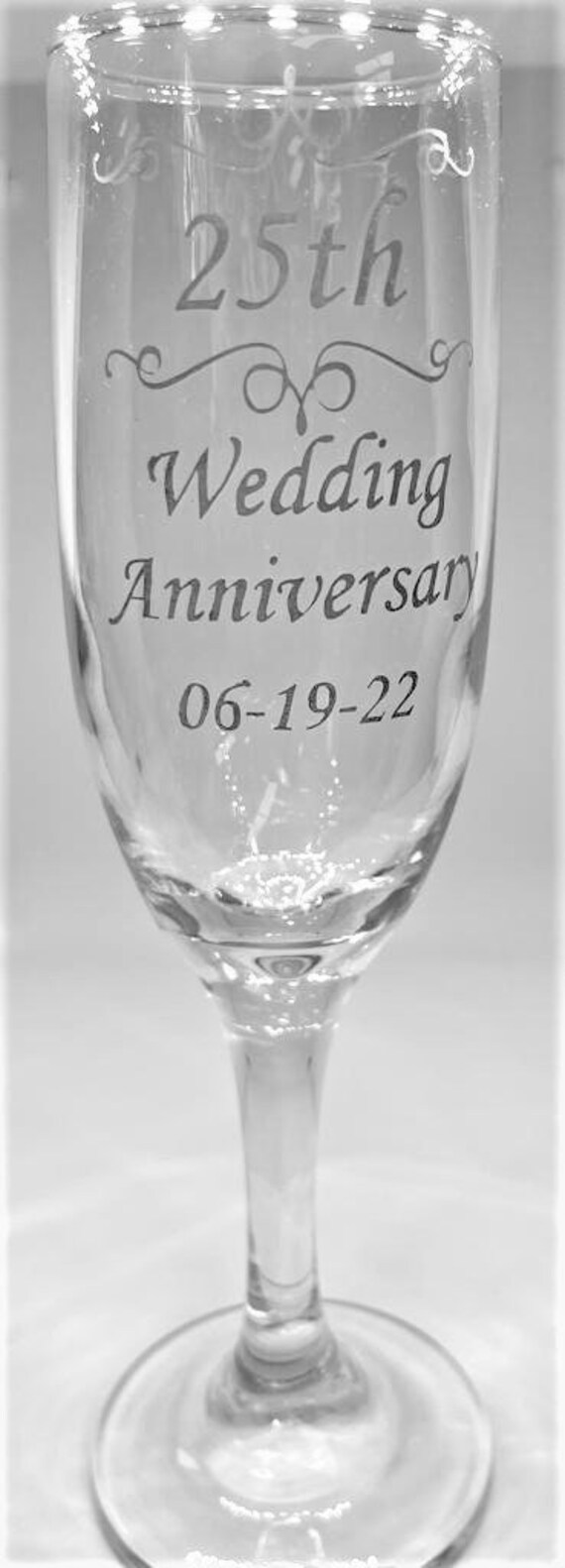 Anniversary Champagne Glasses Etsy