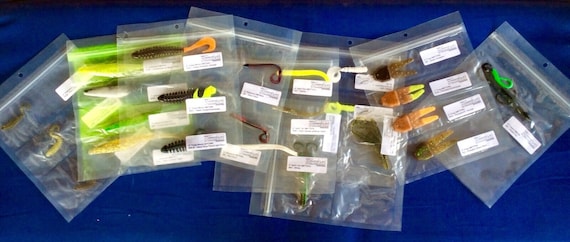 Salesman Sample Display Packs Rubber Fishing Bait Berkley