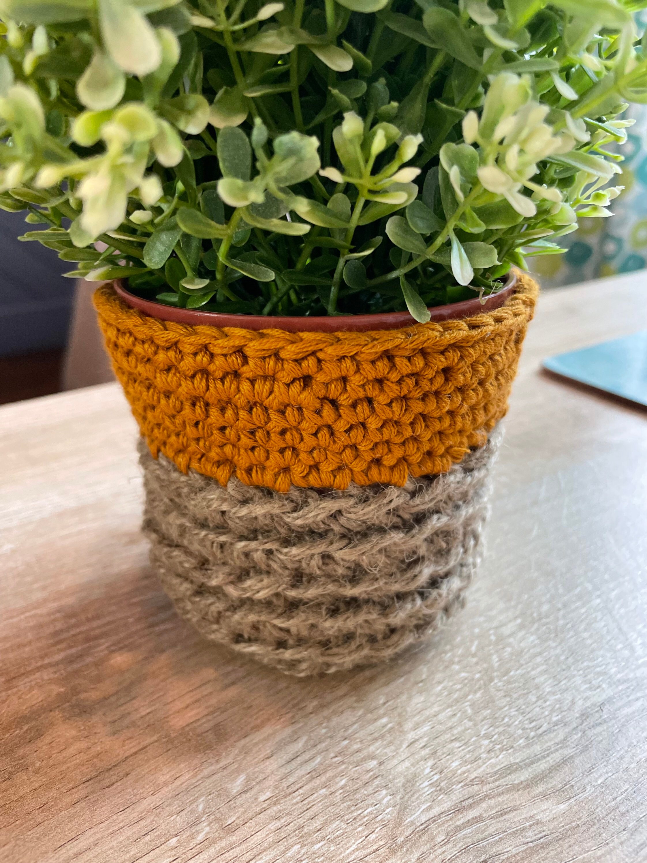 Cache-Pots Au Crochet
