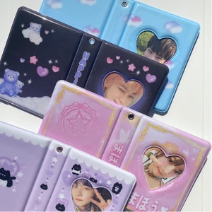 PHOTOCARD BINDER cute aesthetic kpop photo holder collect book mini journal bear cherrytannie image 1