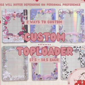 CUSTOM DECO TOPLOADER | kpop deco | kpop merch | deco | custom | toploader | stickers || cherrytannie