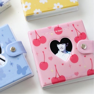 CARPETA DE TARJETAS FOTOGRÁFICAS / linda / a cuadros / soporte para PC / kpop / libro de colección de fotos / estética // cherrytannie