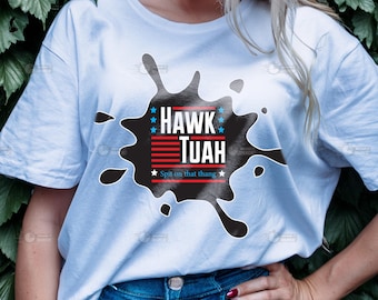Hawk Tuah Spit On That Thang Shirt Hawk Tuah 24 Sudadera divertida de moda para Mujeres Hombres Camiseta viral de cuello redondo, Camiseta Hawk Tuah