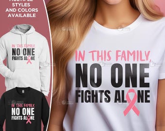 We Fight Together Cancer Shirt, Breast Cancer Shirt, Breast Cancer Awareness Shirt, Pink Ribbon Shirt, Cancer Awareness, Cancer Ribbon Shirt