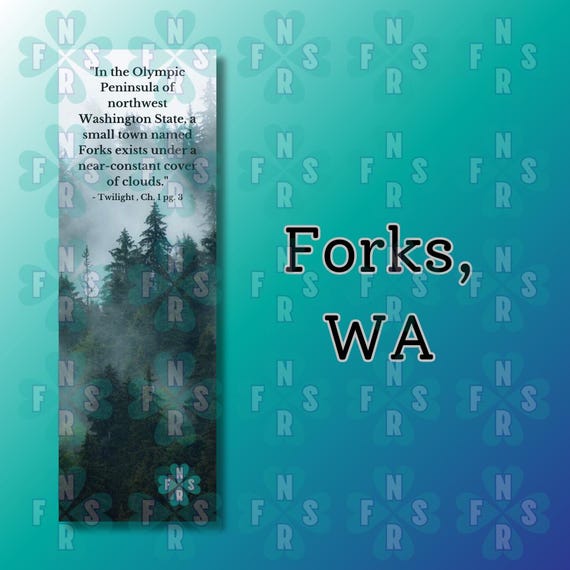 Twilight-inspired Quote Bookmark Set Forks, WA Turning Pages