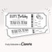 Printable Valentines Day Concert Gift Ticket Surprise Gift Certificate ...