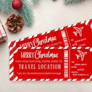 Surprise Trip Ticket | Airplane Ticket | Boarding Pass Printable ...