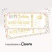 Printable Water Park Ticket Template | Surprise Trip Reveal Tickets | Waterpark Ticket Surprise ...
