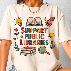 Support Public Libraries Png | Trendy Book Nerd Png | Book Lover Png | Read Banned Books Png | Support Your Local Library Png Sublimation |
