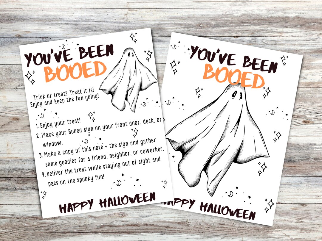 You've Been Booed Printable | We've Been Booed Sign | Neighborhood ...