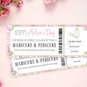 Editable Manicure Pedicure Gift Voucher Template | Mani Pedi Gift ...