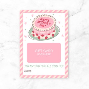 Printable Mothers Day Gift Card Holder | Mothers Day Gift Card Holder | Happy Mothers Day Gift Card Holder | Mothers Day Gift | Mom Gift |