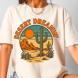 Desert Dreamin PNG | Distressed Sublimation Download | Trendy Western Sublimation | Retro Desert Png | Retro Western Png | Boho Desert Png |