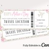 Editable Mothers Day Concert Ticket Surprise Mothers Day Ticket Concert Ticket Template ...