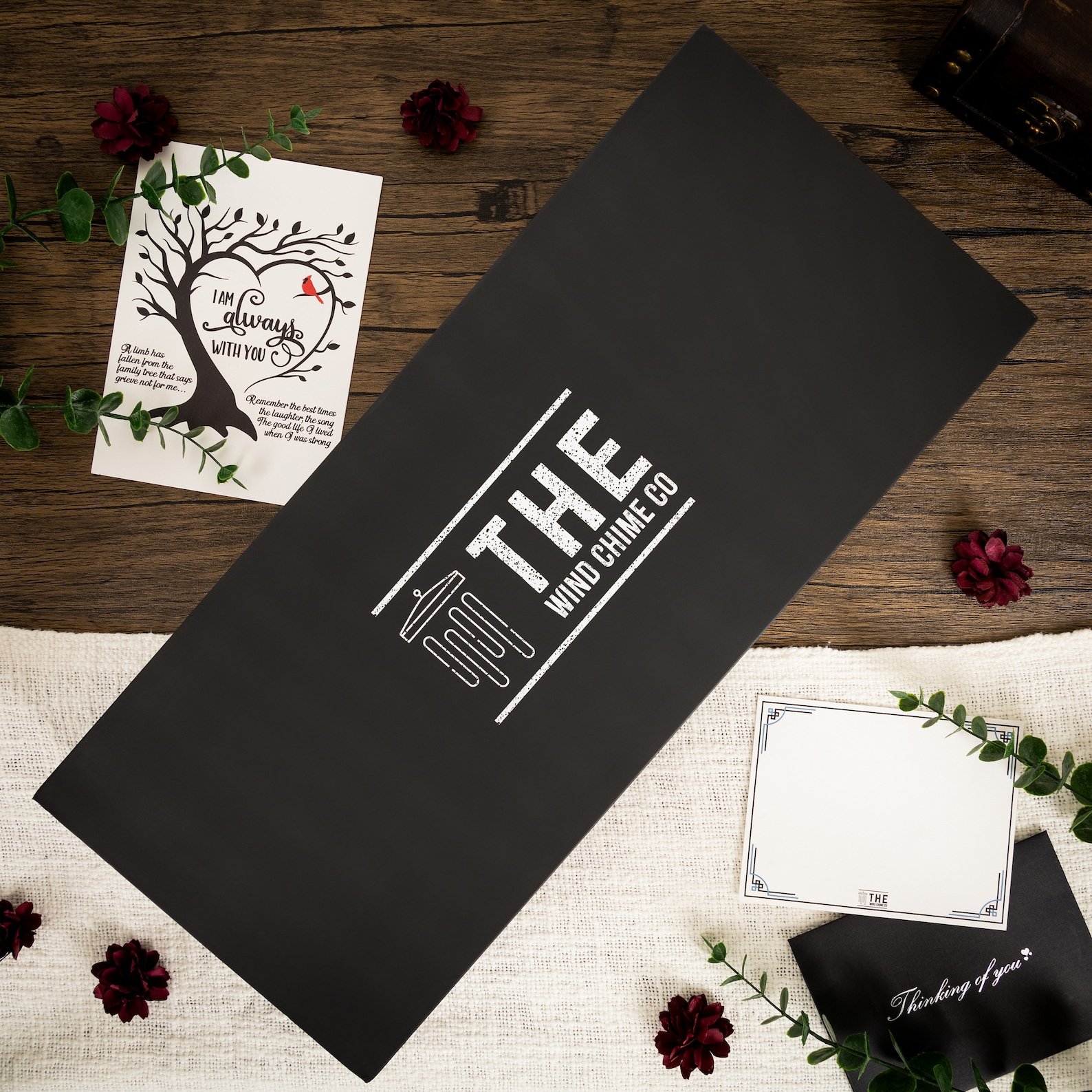 40 Corinthian Memorial Wind Chimes, Sympathy Gifts for Loss of A Loved