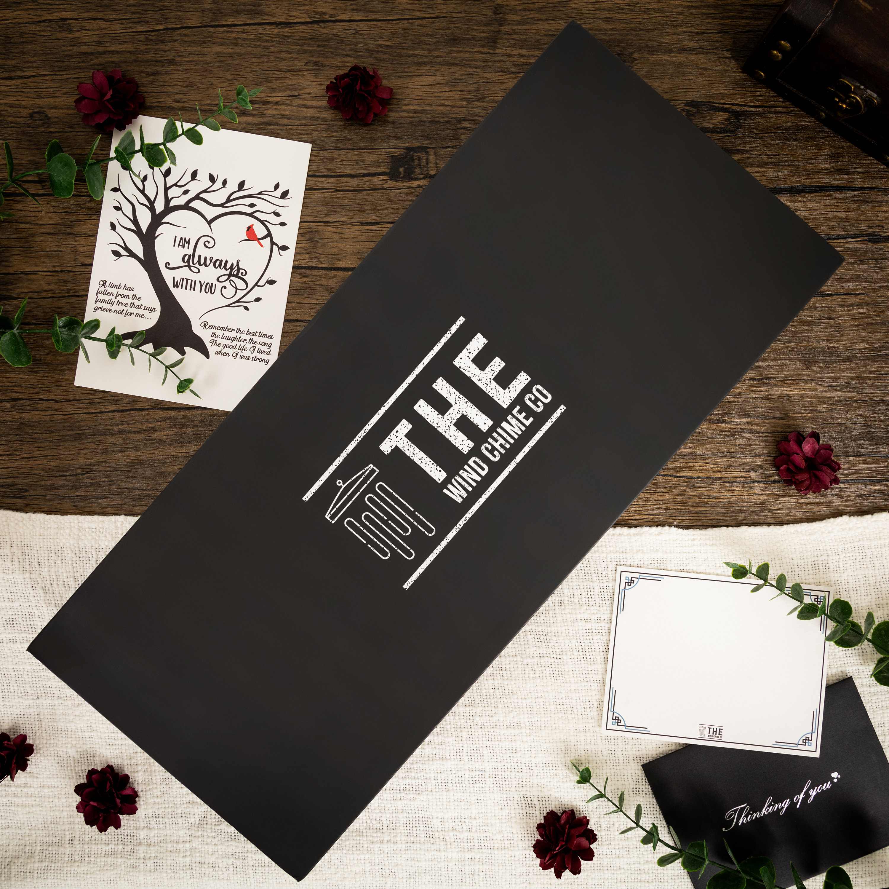 40 Corinthian Memorial Wind Chimes, Sympathy Gifts for Loss of A Loved