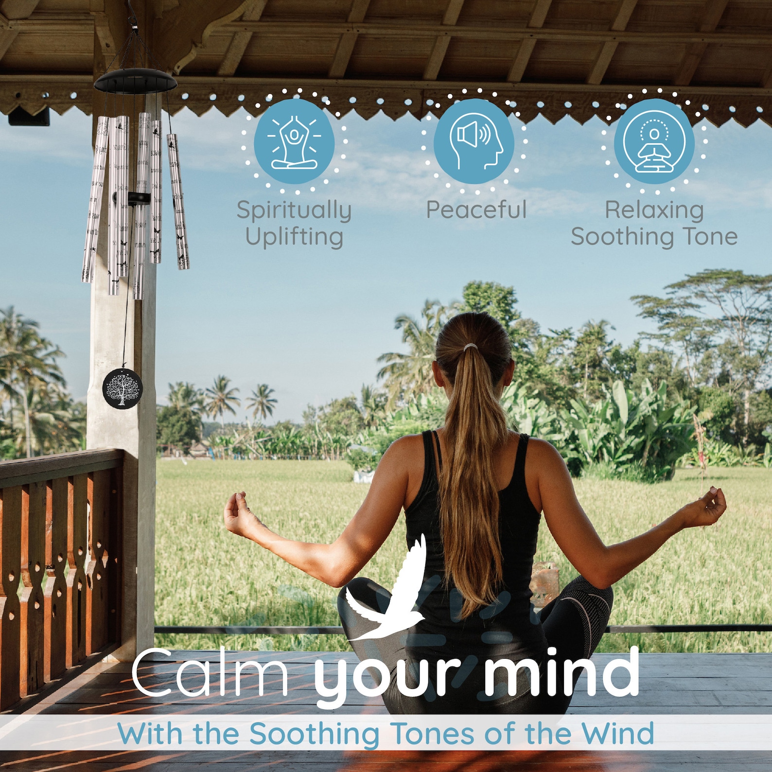 40 Memorial Wind Chimes, Sympathy Gifts for Loss of A Loved One