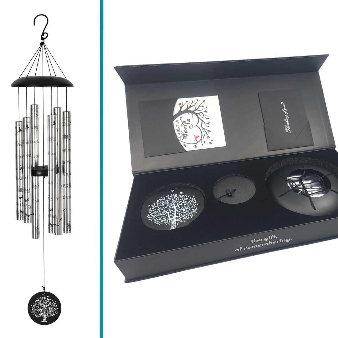 40 Corinthian Memorial Wind Chimes, Sympathy Gifts for Loss of A Loved