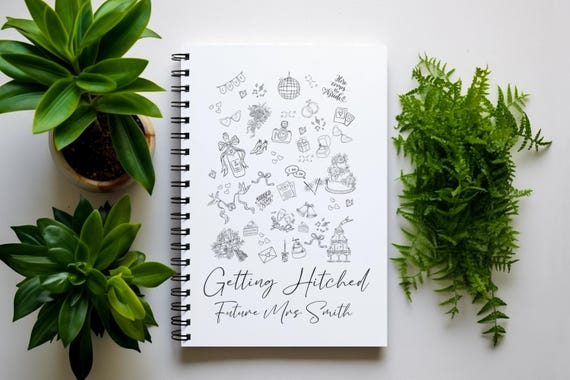 Personalised Wedding Planner Book | Bride Engagement Gift | Hardback Wedding Organiser