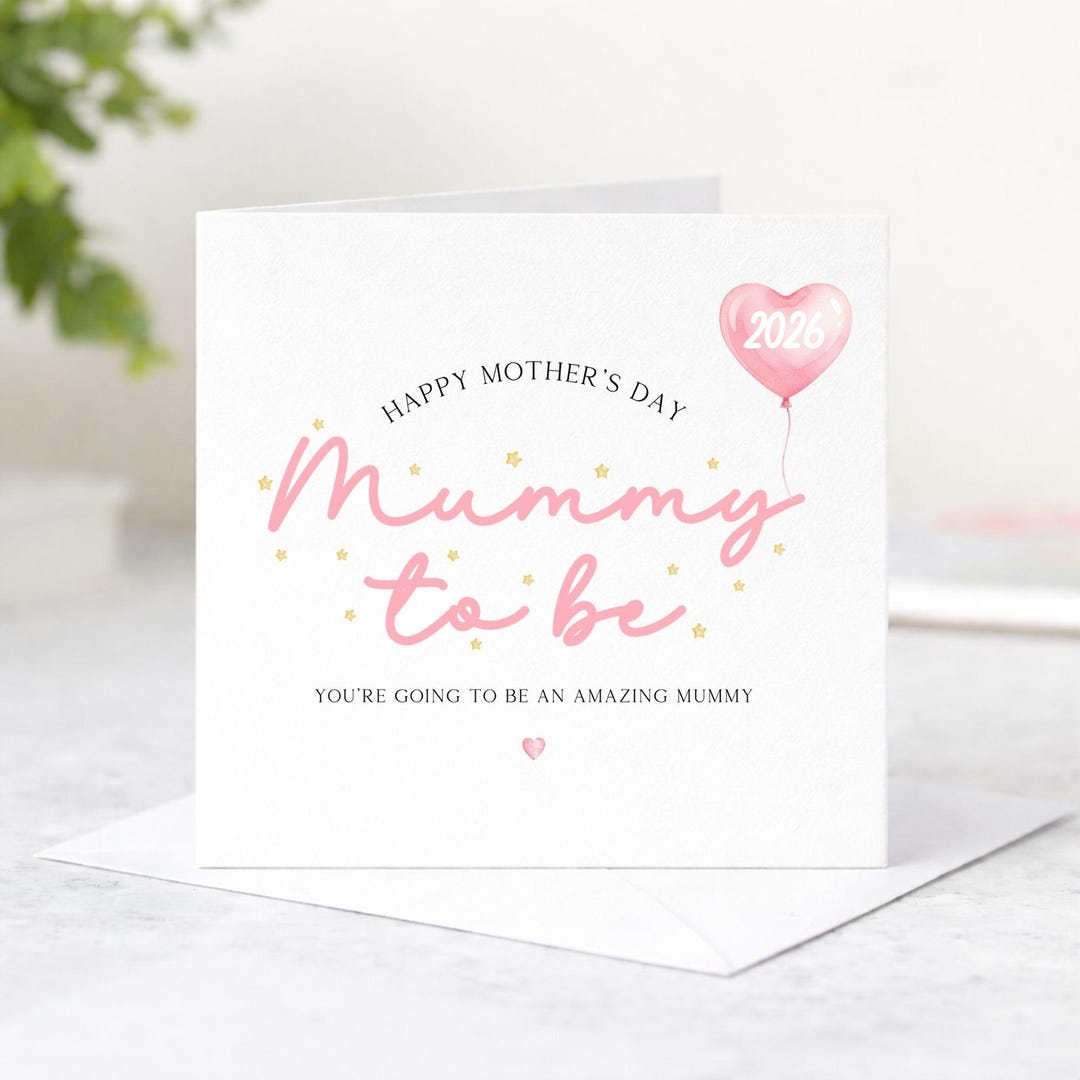 Mummy to Be Mother’s Day Card 2026, First Mother’s Day Card for Mum to ...