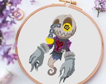 Search Ghost - Kingdom Hearts - Video Game - Cross Stitch Pattern