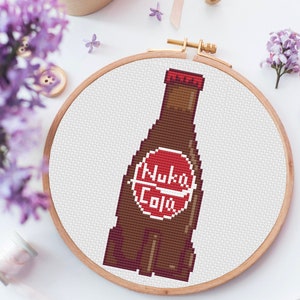 Nuka Cola - Video Game - Cross Stitch Pattern -  Digital Download