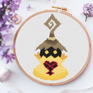 Gele Opera - Kingdom Hearts - Videogame - Kruissteekpatroon