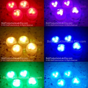 Waterproof LED Light Pods | Wireless Remote Controlled Battery Powered Decoration Cosplay Costume Wedding Party Decor Christmas Thanksgiving