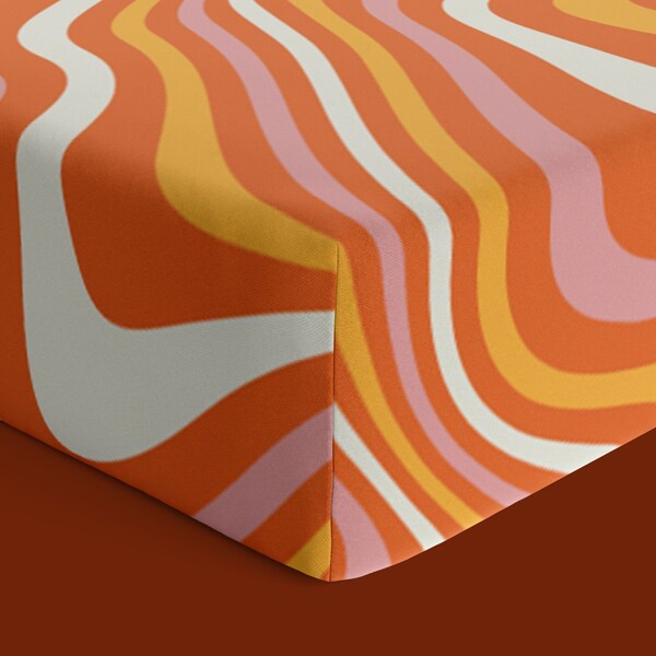 Orange Crib Bedding Etsy