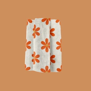 70s Retro Baby Blanket for Groovy Vintage Nursery Theme