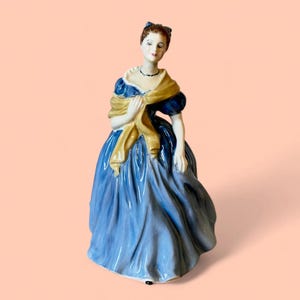 Vintage Royal Doulton Adrienne Figurine HN 2304, 1960s Peggy Davies China Lady