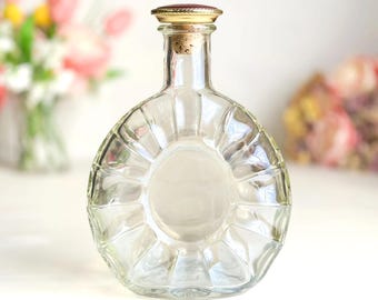 Vintage Remy Martin Sunburst Glass Decanter