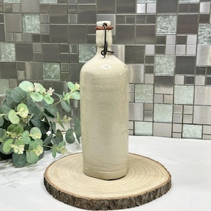 Antique French Stoneware Lemonade Bottle - &quot;Cooperative des Limonadiers&quot;